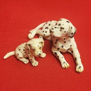 Schleich Dalmatian Dog Figurines Adult and Puppy 1997